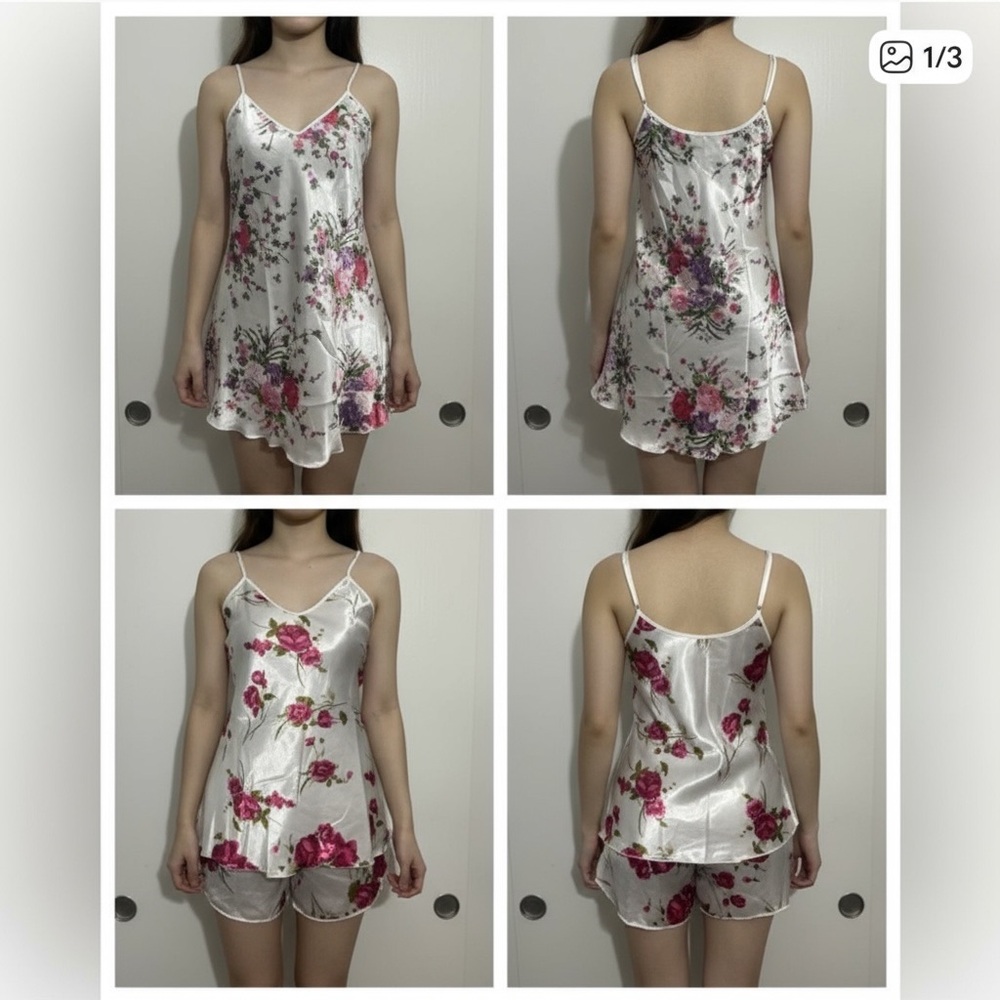 🌹004 COMBO: Floral sleepwear size M